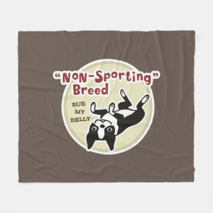 Cobertor De Velo Boston Terrier Dog Raça Não Desportiva Esfregar Mi