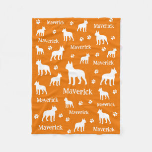 Cobertor De Velo Boston Terrier Personalizado Gift em Aberto