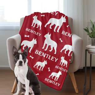 Cobertor De Velo Boston Terrier Personalizado Gift em Aberto