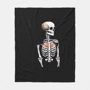 Cobertor De Velo Botânica - Whimsigoth Vintage Skeleton com Coloraç