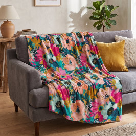 Cobertor De Velo Botanical Floral 