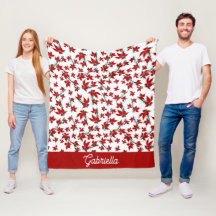 Botânico floral vermelho de Natal