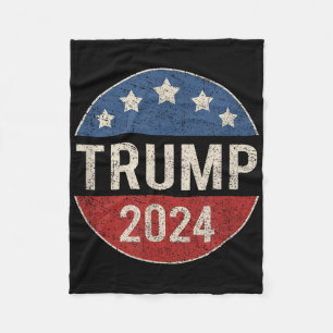 Cobertor De Velo Botão da Campanha Retroativa Trump 2024 Re-Eleve P