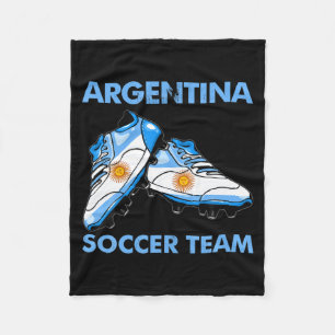 Cobertor De Velo Botas de futebol retrô Bandeira da Argentina Argen