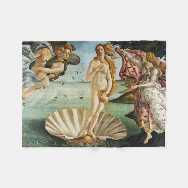 Cobertor De Velo BOTTICELLI - O nascimento de Vênus 1483 (Frente (Horizontal))