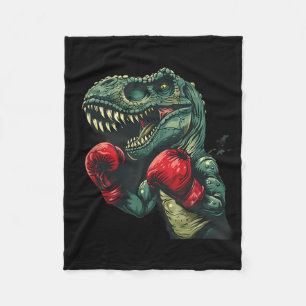 Cobertor De Velo Boxeador Dinossauro Boxeador Dino Kickboxing T-rex