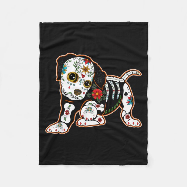Cobertor De Velo Boxer Dia De Los Muertos Dia Do Governo (Frente)