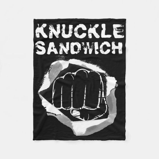 Cobertor De Velo Boxer Knuckle Punch Punch Boxer Fighter (Frente)