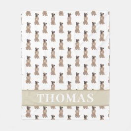 Cobertor De Velo Boxer Personalizado (Máscara Cor de Cervo)