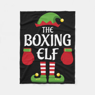 Cobertor De Velo Boxing Elf Family Matching Group Caixa de Natal
