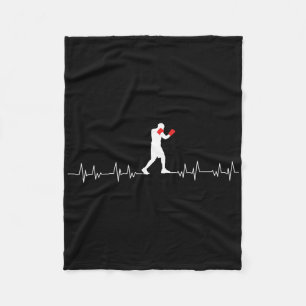 Cobertor De Velo Boxing Heartbeat Art Boxing Luvas Gym Boxer Boys
