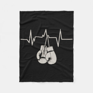 Cobertor De Velo Boxing Heartbeat Boxing Luvas Workout Exercício Gy