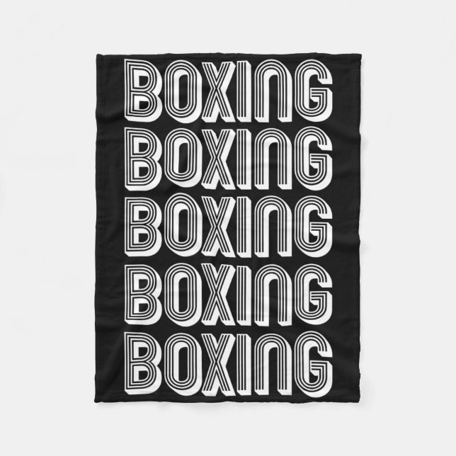 Cobertor De Velo Boxing Lover (Frente)