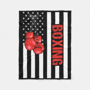 Cobertor De Velo Boxing Patriótico de Bandeira Americana 1