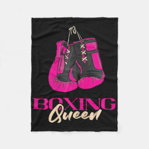 Cobertor De Velo Boxing Queen Kickboxer in a box Luvas Boxing Bo