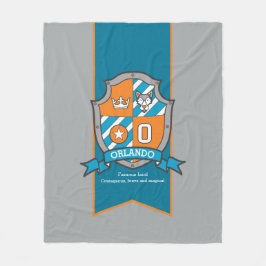 Cobertor De Velo Boys Orlando ou a letra O nome que significa cinza