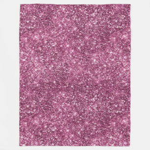 Cobertor De Velo Boysenberry Pink Glitter