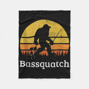 Cobertor De Velo Bquatch Engraçado B Pesca Sasquatch Pé Grande Vint