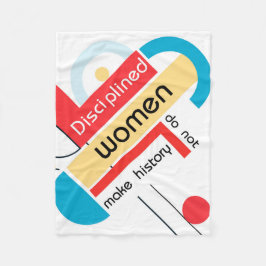 Cobertor De Velo Brahaus geométricos com tipografia