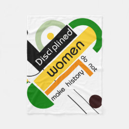 Cobertor De Velo Brahaus geométricos com tipografia