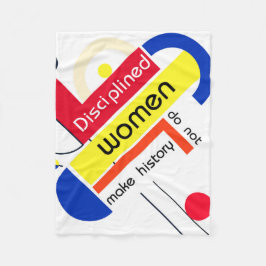 Cobertor De Velo Brahaus geométricos com tipografia