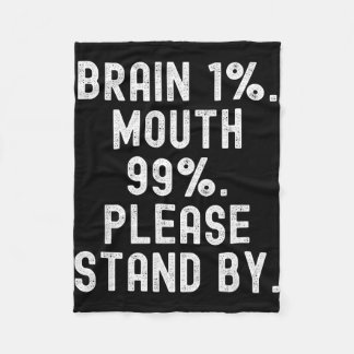 Cobertor De Velo Brain 1 mouth 99 please stand by witty men women 