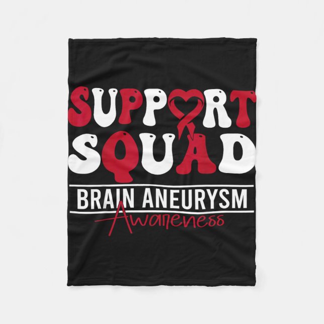 Cobertor De Velo Brain aneurysm awareness month support brain (Frente)