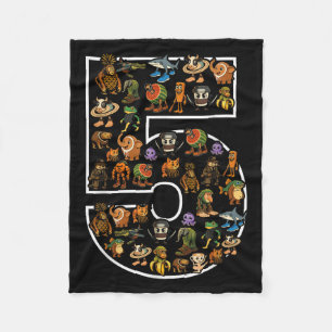 Cobertor De Velo Brainrot Italiano Aniversário De 5 Anos Meninos 5