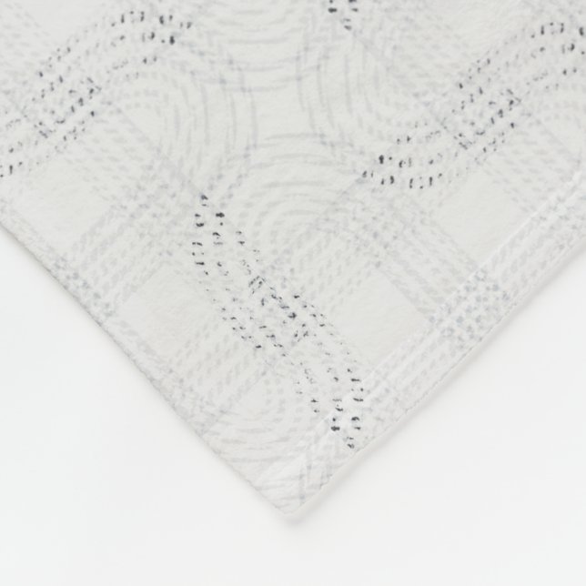 Cobertor De Velo Branca sólida texturizada. (Quina)