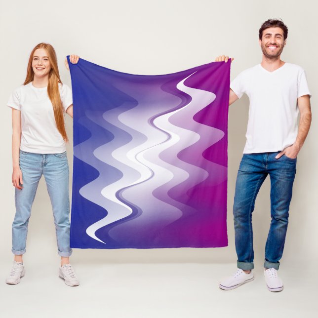 Cobertor De Velo Branco púrpura azul (In Situ)