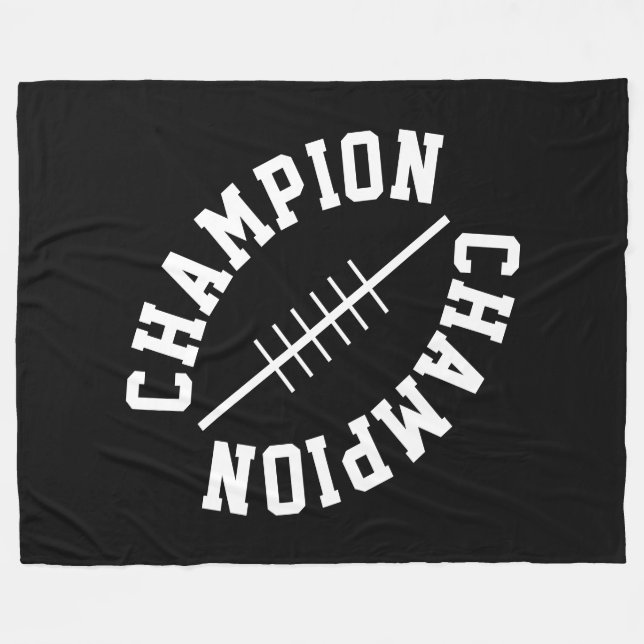 Cobertor De Velo Branco Resfriado Inclinação CHAMPION Forma Texto E (Frente (Horizontal))