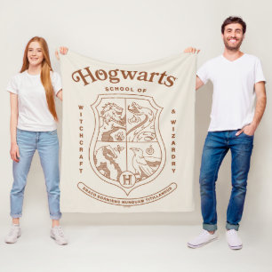 Cobertor De Velo Brasão da Escola de Magia e Bruxaria HOGWARTS™