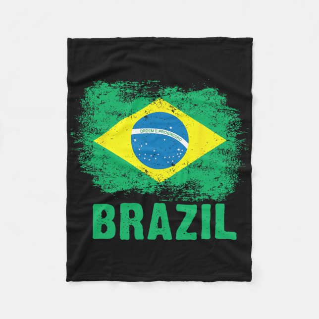 Cobertor De Velo Brazilian Footll Brazilian Flag  (Frente)