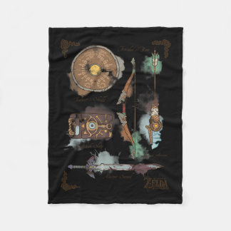 Cobertor De Velo Breath Of The Wild Link Inventory Graphic