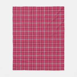 Cobertor De Velo Brick Red and Soft Peach Plaid