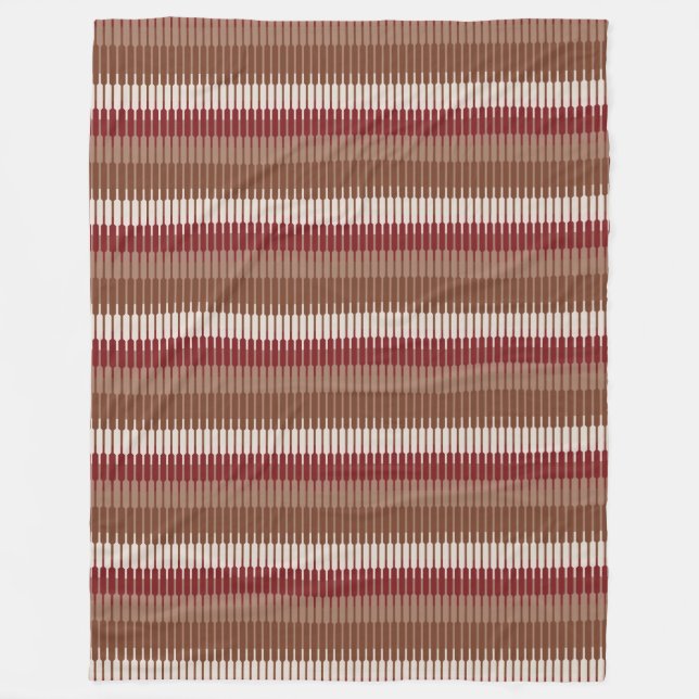Cobertor De Velo Brick Red Fleece Blanket - Retro Moderno (Frente)
