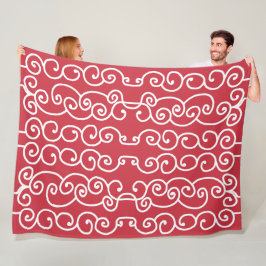 Cobertor De Velo Brick vermelho com rolhas brancas