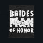Cobertor De Velo Brides Man Of Honor Wedding Tee Solteiro Bachelore<br><div class="desc">Brides Man Of Honor Wedding Tea Festa de solteira</div>