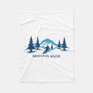 Cobertor De Velo Bridgton Maine Ski Resort Skiier _1