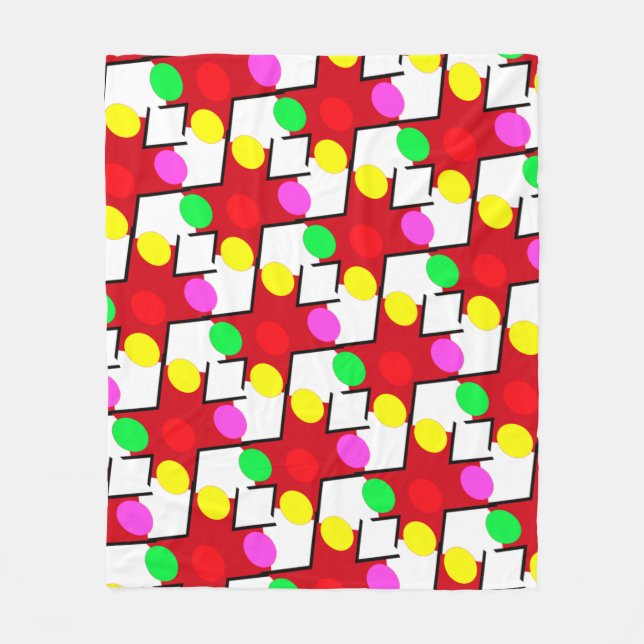 COBERTOR DE VELO BRIGHT BRIGHT DOT PATTERN BUBBLY FELIZ (Frente)