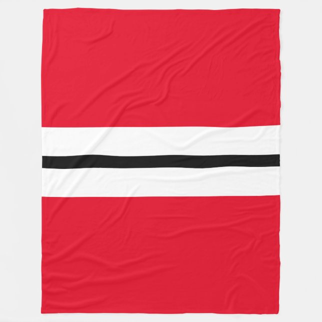 Cobertor De Velo Bright Sporty Red Slim Black Racing Strips (Frente)