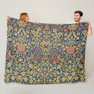 Cobertor De Velo Bright Violet e Columbine (por William Morris)