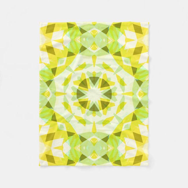 Cobertor De Velo Bright Yellow Green Summer Star Dopamine Art (Frente)