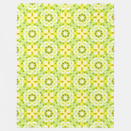 Cobertor De Velo Bright Yellow Green Summer Star Dopamine Art