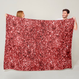 Cobertor De Velo Brilhante Vermelho