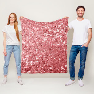 Cobertor De Velo Brilho Cor-de-Rosa Glamouroso Espelhado