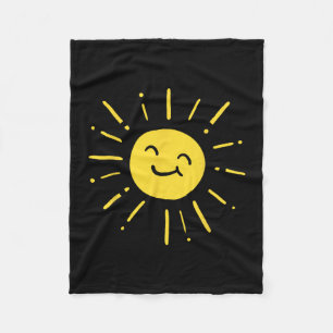 Cobertor De Velo Brilho do Sol Sorriso Fofo Adorável Amor de Verão