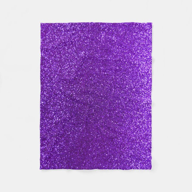 Cobertor De Velo Brilho roxo do índigo (Frente)