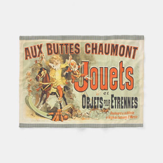 Cobertor De Velo Brinquedo francês Joets Friends Poster vintage (Frente (Horizontal))