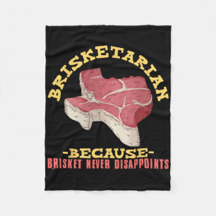 Cobertor De Velo Brisketarian Funny Churrasco no Texas